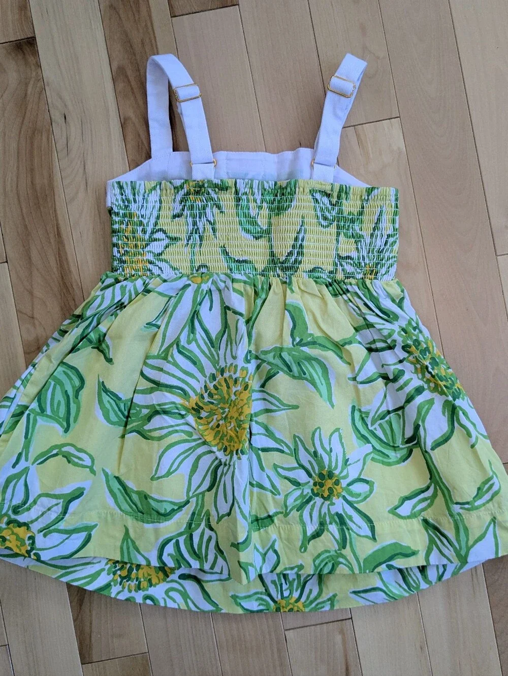 Lilly Pulitzer Yellow Floral Dress, Size 2